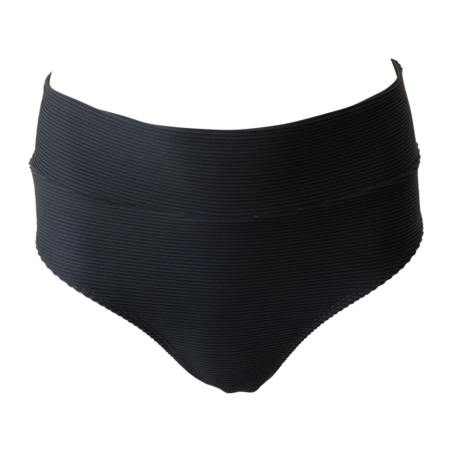 Textured Black Mid Rise Bottom - Image 3