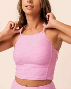 Textured Mulberry Midkini