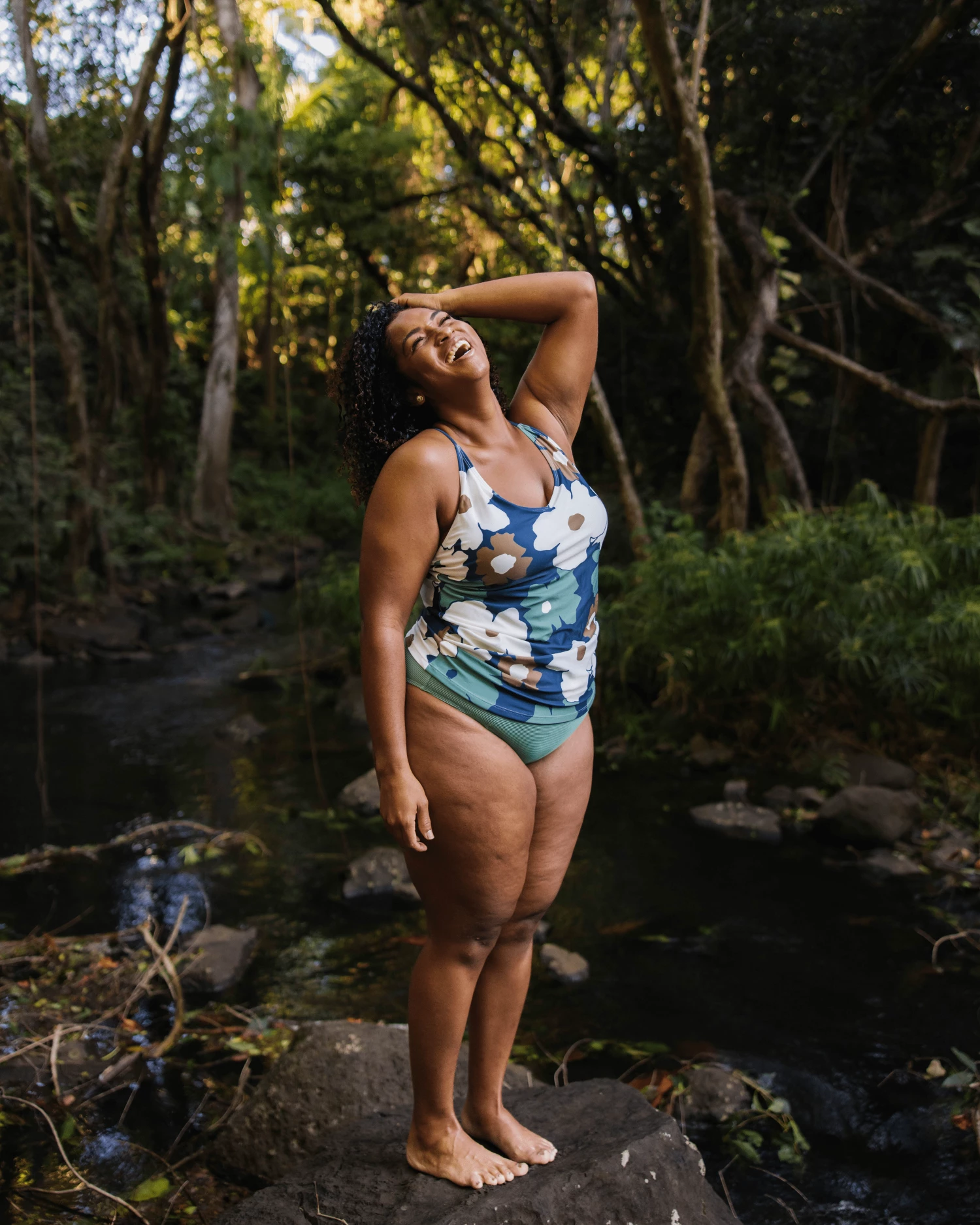 Birch Floral V-Neck Tankini - Image 10